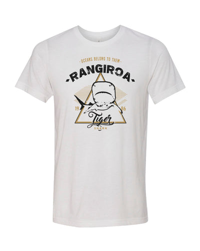 requin tigre tee shirt rangiroa blanc