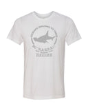 hammerhead shark white tikehau diving t-shirt