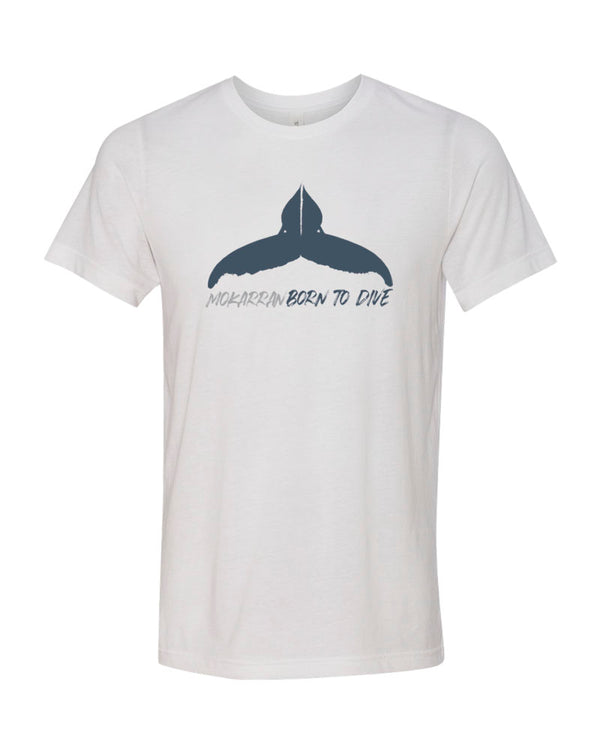 Tee shirt plongée blanc Mokarran pour homme baleine à bosse