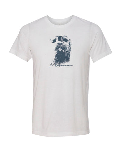 Tee shirt plongée blanc Mokarran pour homme otarie