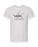 rangiroa diving t-shirt hammerhead shark white