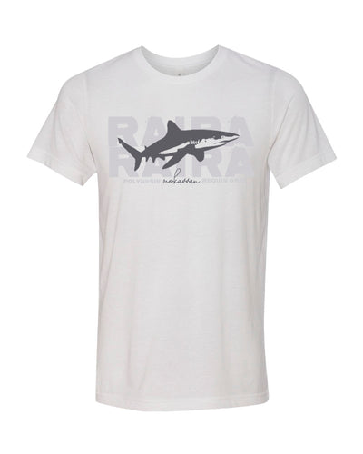 t-shirt blanc requin gris