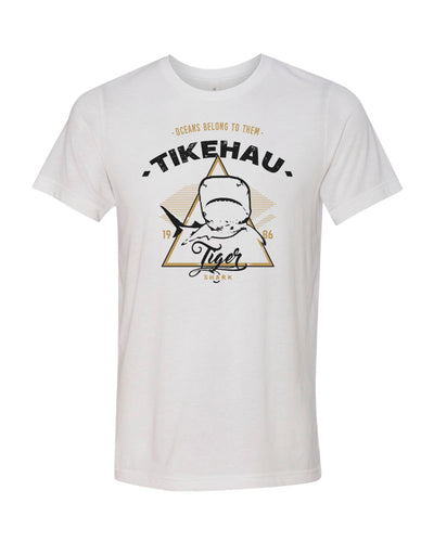 Tee shirt plongée requin tigre Tikehau blanc