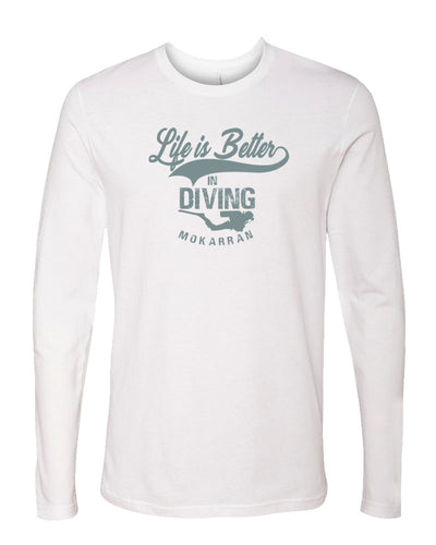 T-shirt manches longues Life is Better in Diving