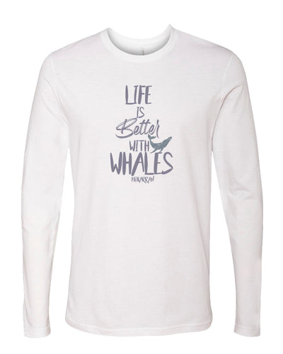 T-shirt manches longues Life is Better With Whales
