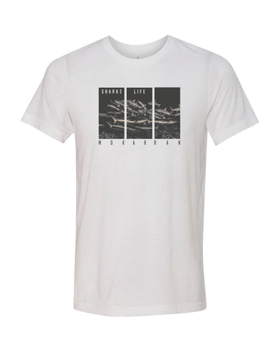 T-SHIRT BLANC REQUIN