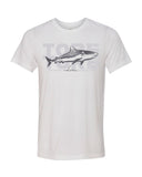 t-shirt blanc requin tigre