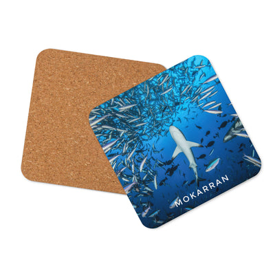 Sous-verres requin chassant