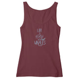 LIFE IS BETTER WITH WHALES FITTED TANK TOP