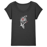 T-SHIRT SLUB FLOWERS WHALE