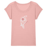 T-SHIRT SLUB FLOWERS WHALE