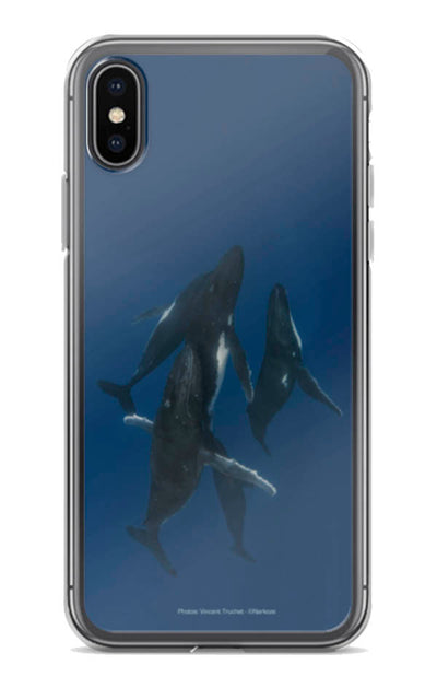 coque d IPHONE  baleine blanc 