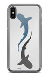 white shark logo shark IPHONE case