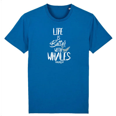 T-SHIRT BIO LIFE IS BETTER WITH WHALES