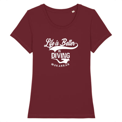 T-SHIRT COL ROND BIO LIFE IS BETTER IN DIVING