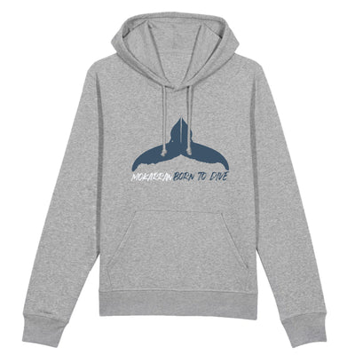 ORGANIC HOODED SWEAT BORN TO DIVE