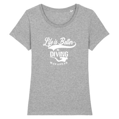 T-SHIRT COL ROND BIO LIFE IS BETTER IN DIVING