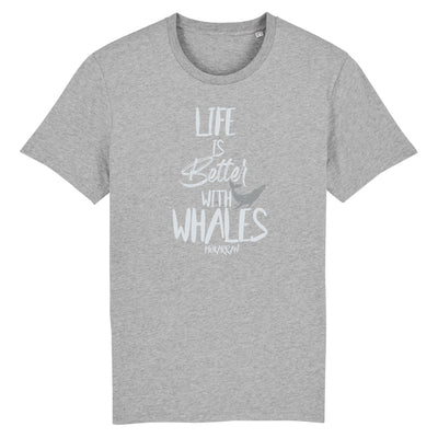 T-SHIRT BIO LIFE IS BETTER WITH WHALES