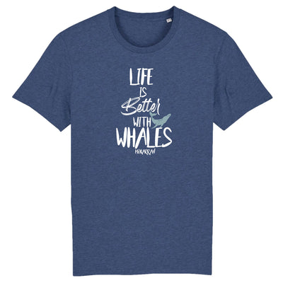 T-SHIRT BIO LIFE IS BETTER WITH WHALES