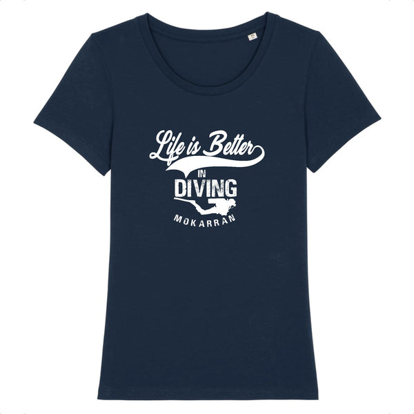 T-SHIRT COL ROND BIO LIFE IS BETTER IN DIVING