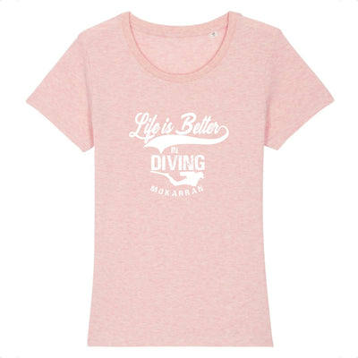 T-SHIRT COL ROND BIO LIFE IS BETTER IN DIVING