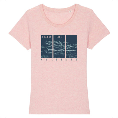 ORGANIC SHARKS LIFE ROUND-NECK T-SHIRT