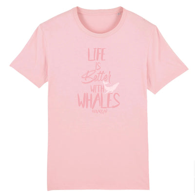 T-SHIRT BIO LIFE IS BETTER WITH WHALES