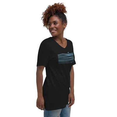 Tee shirt femme col V Diving Attitude