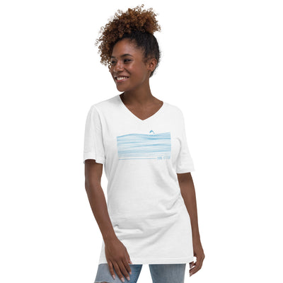 Tee shirt femme col V Diving Attitude